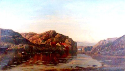 Morning at Ny Hellesund, Southern Norway by Amaldus Nielsen
